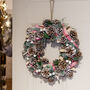 Camellia Pink Christmas Door Wreath, thumbnail 3 of 7