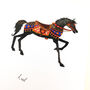 Ariel The Carousel Horse Art Print, thumbnail 2 of 9