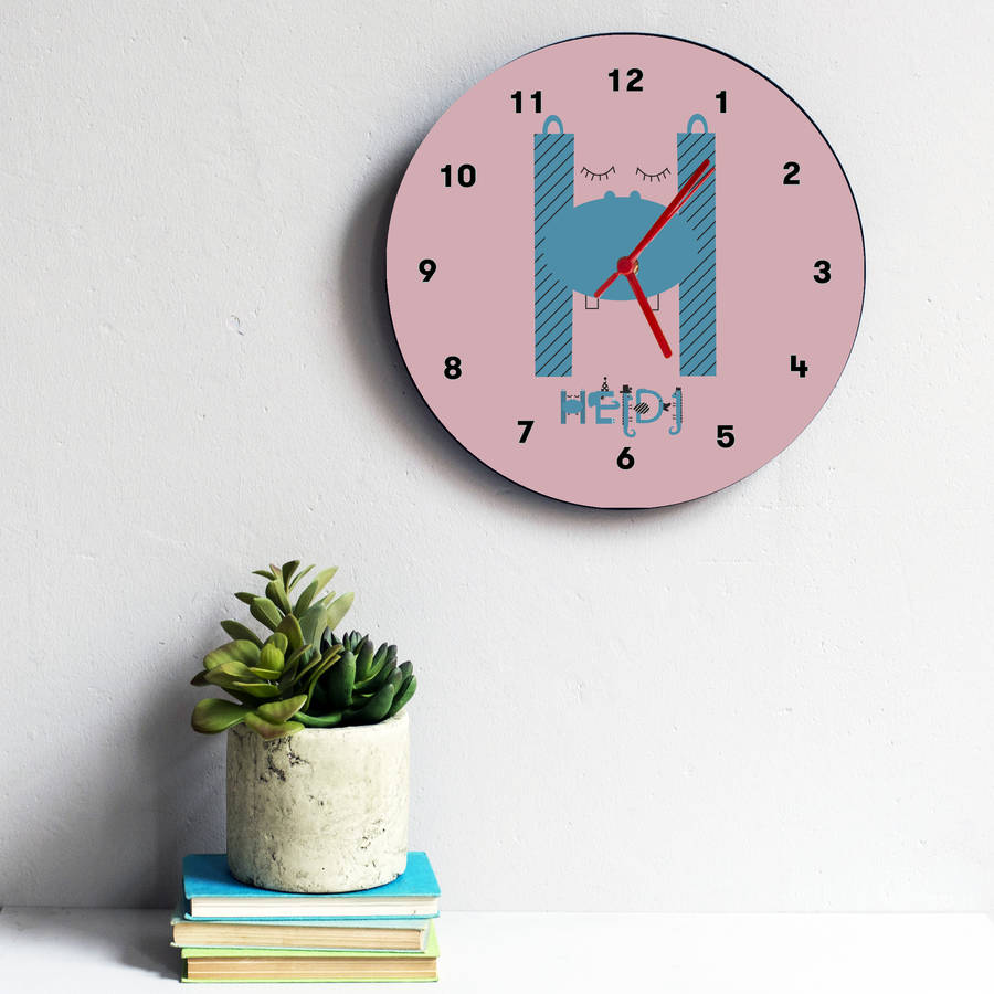 Personalised Name Clock By Karin Åkesson Design