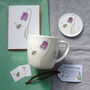 Spring Flower And Bee Mug And Coaster Gift Set, thumbnail 1 of 5