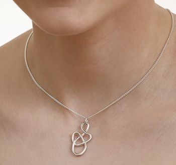 Silver Tangle Pendant And Chain, 2 of 3
