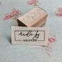Made By / Crafters Personalised Rubber Stamp, thumbnail 2 of 4