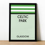 Celtic Park Monopoly Celtic Football Print, thumbnail 1 of 2