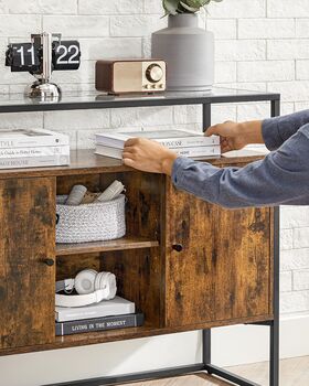 Sideboard Cabinet With Glass And Open Compartments, 4 of 7