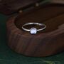 Minimalist Moonstone Ring In Sterling Silver, thumbnail 4 of 10