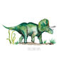 Personalised Triceratops Art Print, thumbnail 2 of 4