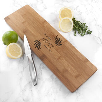 Personalised Wedding Bamboo Serving Board, 2 of 5