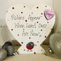 Personalised Memorial Robin Heart Christmas Decoration, thumbnail 2 of 3