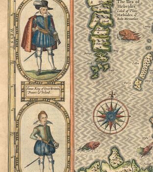 Personalised 1611 Old Map Of Scotland And Highlands, 3 of 5