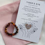Tiger’s Eye Thumb Ring With Pouch And Info Card, thumbnail 3 of 6