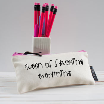 'Queen Of Everything' Pencil Case, 2 of 3