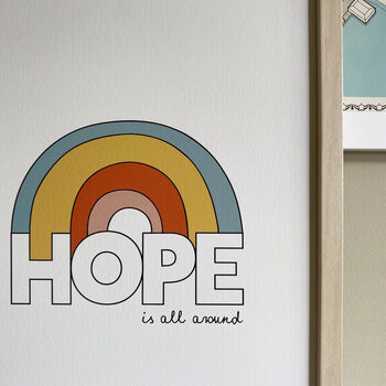 Hope Is All Around Rainbow Print, 6 of 6