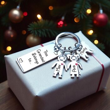 Personalised Keyring For Mummy Or Daddy, 3 of 10