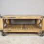 Industrial Wooden Coffee Table, thumbnail 1 of 3