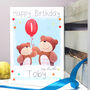 Personalised Bear Brother Birthday Card, thumbnail 2 of 9