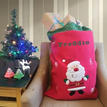 Personalised Santa Christmas Sack, 2 of 6