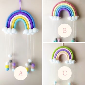 Rainbow Wall Hanging Decoration For Baby Room, 4 of 7