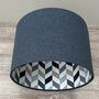 Phoenix Blue Deluxe Geometric Patterned Lampshades, thumbnail 1 of 10