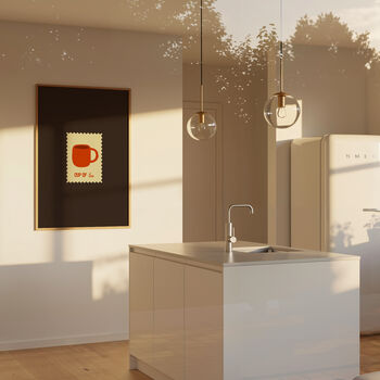 Cup Of Tea Stamp Kitchen Print, 6 of 8