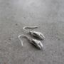 Sterling Silver Crab Claw Drop Earrings, thumbnail 3 of 3