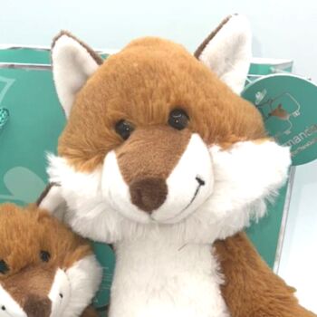 Mummy And Baby Fox Plush Set, Gift Bag, 6 of 9