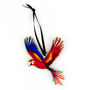 Scarlet Macaw Wooden Hanging Decoration, thumbnail 2 of 4