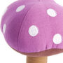 Fair Trade Mushroom Rattle Soft Toy, thumbnail 5 of 6