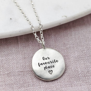 Personalised Sterling Silver Coordinates Necklace, 2 of 3