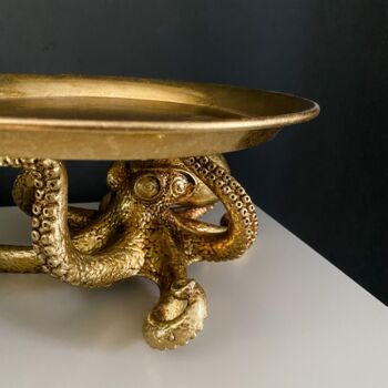 Octopus Holding Plate Tray Gold, 3 of 4