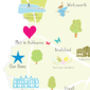 Personalised Derbyshire Map: Add Favourite Places, thumbnail 2 of 4