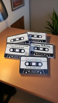 Personalised Cassette Voice Message Card – Wedding Gift, 3 of 7