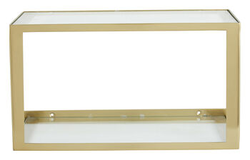 Golden And Glass Boxed Wall Shelf, 3 of 3