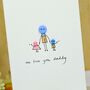Personalised 'Button Daddy' Handmade Card, thumbnail 4 of 12