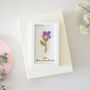 February Birth Flower Miniature Violet Wall Art Gift, thumbnail 2 of 12
