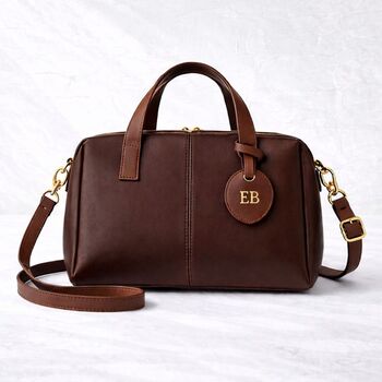 Personalised Freya Contrast Tag Cross Body Bag, 5 of 5