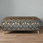 William Morris Black Strawberry Thief Storage Ottoman Footstool, thumbnail 2 of 3