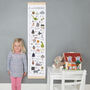 Personalised Alphabet Height Chart, thumbnail 1 of 6