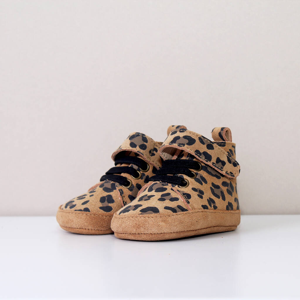 Handmade Leather Leopard Print Baby And Toddler Shoes By Baby Got Sole ...