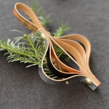 Make Your Own Leather Christmas Decoration Diy Kit, 6 of 6