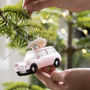 Hanging Mini Car With Christmas Tree, thumbnail 1 of 5