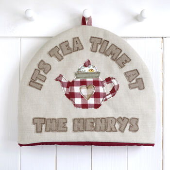 Personalised 40th Ruby Anniversary Tea Cosy Gift, 5 of 12
