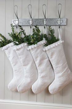 Chalk Board Personalised Stocking Holder Mantle Clip, 3 of 5