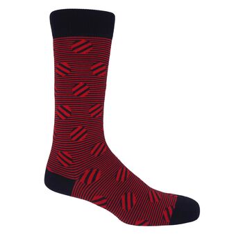 Customised Red Luxury Men's Socks Three Pair Gift, 4 of 10