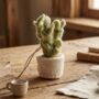 Handmade Hanging Felt Pot O' Flowers Decoration, thumbnail 1 of 4