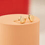 Personalised Heart Stud Earrings, thumbnail 3 of 4