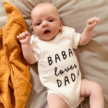 Baby Loves, Personalised Baby Grow, 2 of 3
