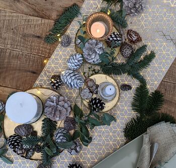 Natural Assortment Of Pine Cones White Christmas, 4 of 5