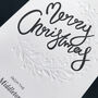 Personalised Reef Letterpress Christmas Cards, thumbnail 2 of 3