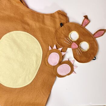 Brown Rabbit Costume For Children And Adults, 8 of 10