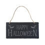 Hanging Illustrated Slate Sign 'Happy Halloween', thumbnail 2 of 2